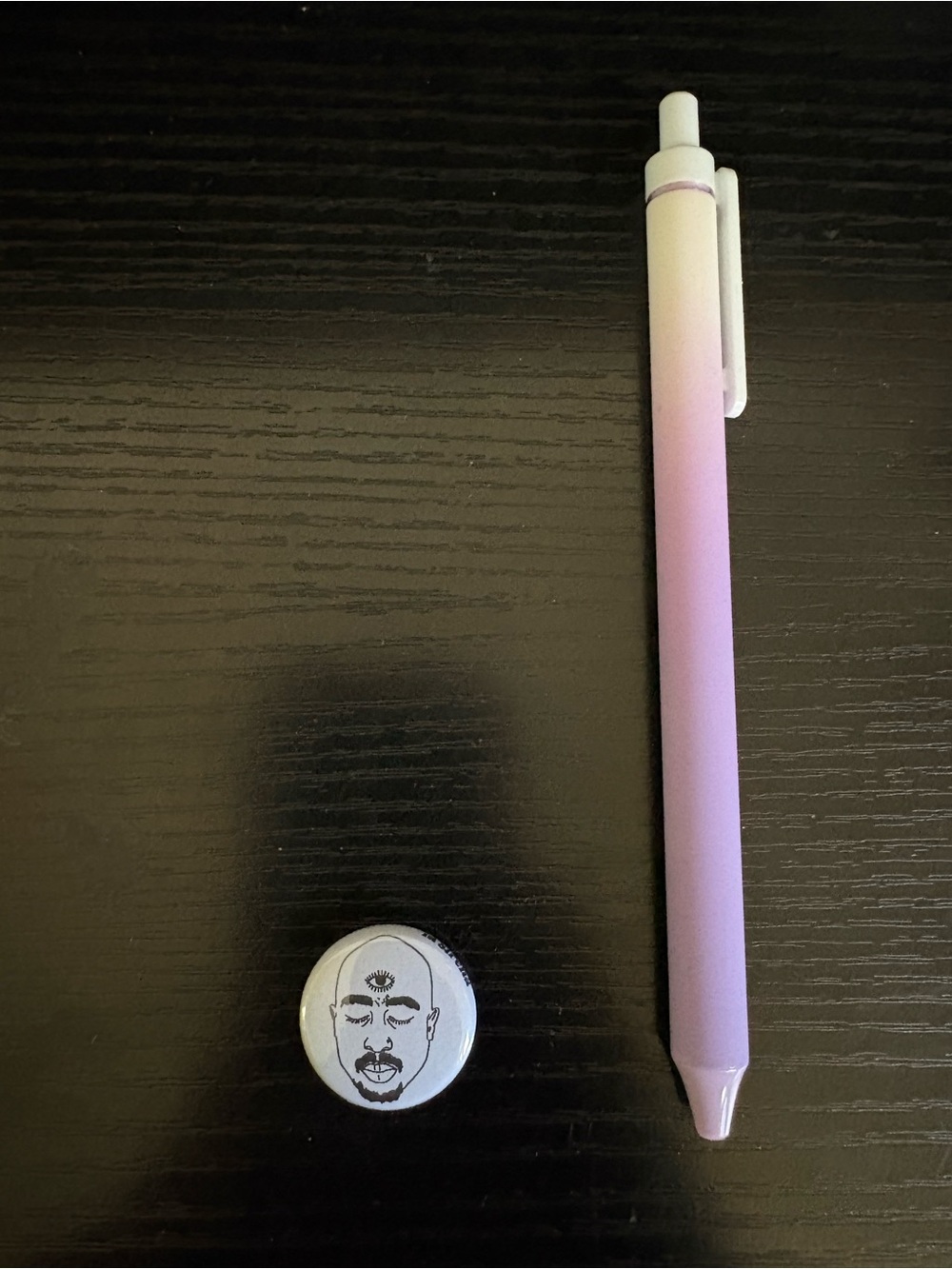 Tupac Art Pin Badge - Unknown Brand